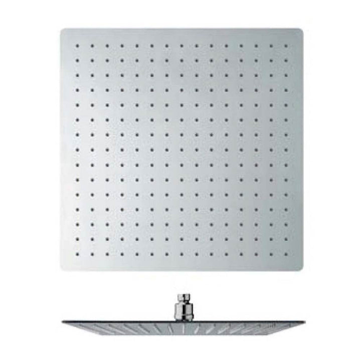 Franz Viegener 16" Square Stainless Steel Rain Head Flow Rate