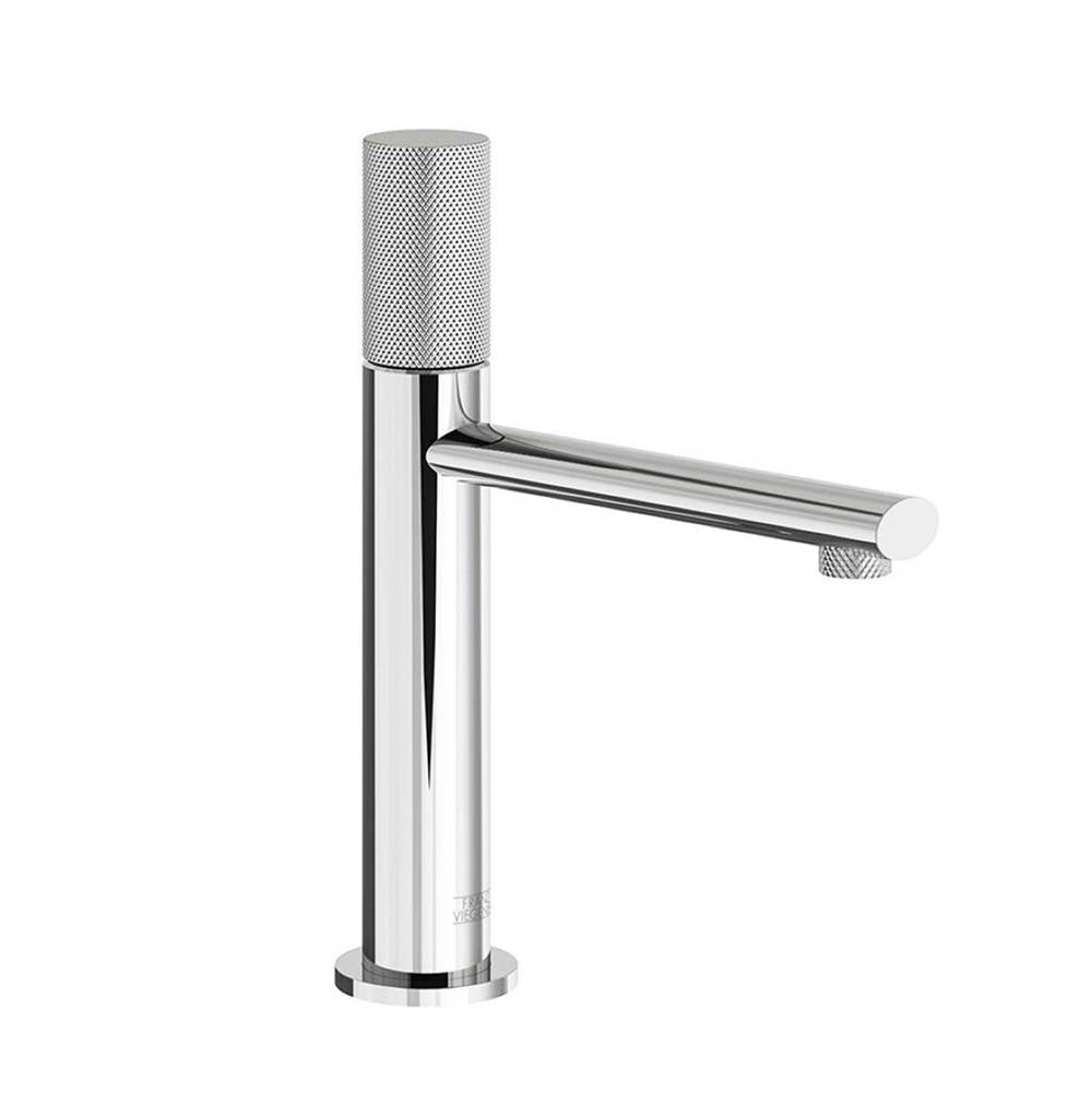 Franz Viegener Nerea Vessel Height Single Handle Luxury Lavatory Set Knurling Cylinder Handle