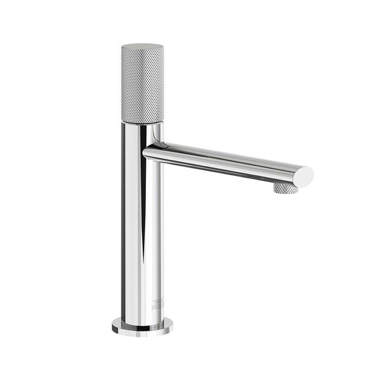 Franz Viegener Nerea Vessel Height Single Handle Luxury Lavatory Set Knurling Cylinder Handle