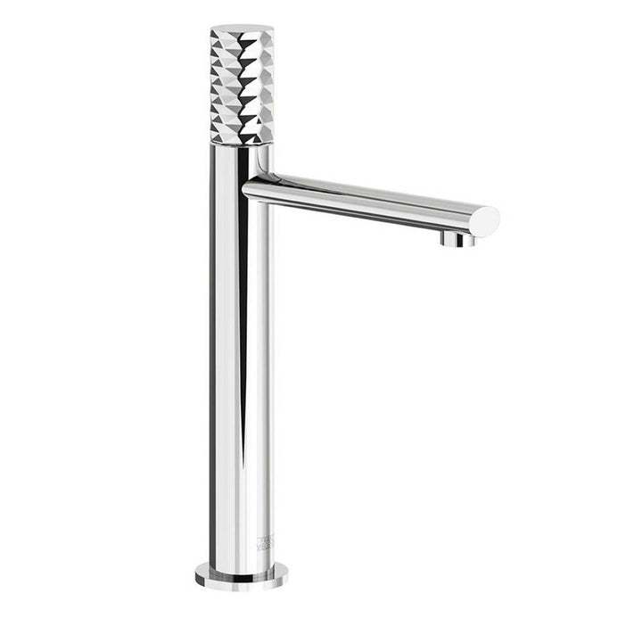Franz Viegener Nerea Vessel Height Single Handle Luxury Lavatory Set Diamond Cylinder Handle