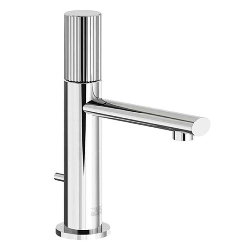 Franz Viegener Nerea Single Handle Luxury Lavatory Set Vertical Lines Cylinder Handle With Pop Up Drain Assembly