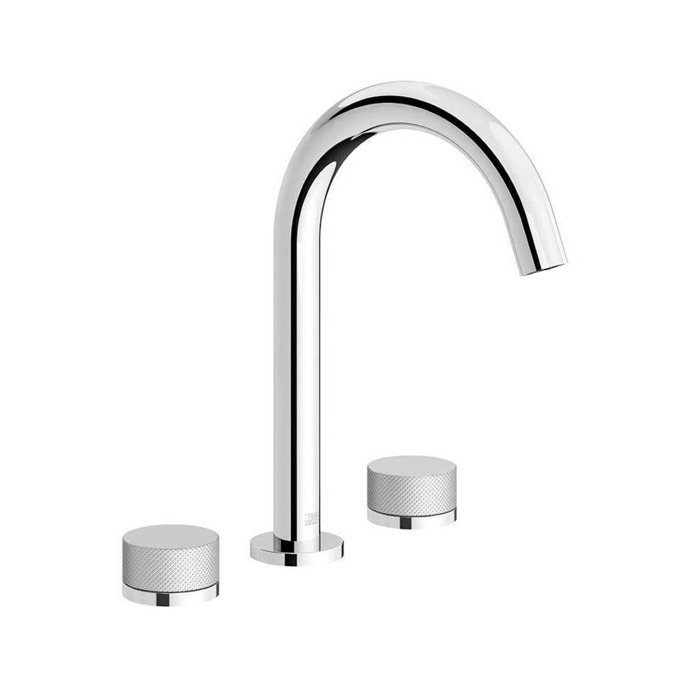 Franz Viegener Nerea Widespread Lavatory Faucet Knurling Cylinder Handle With Pop Up Drain Assembly