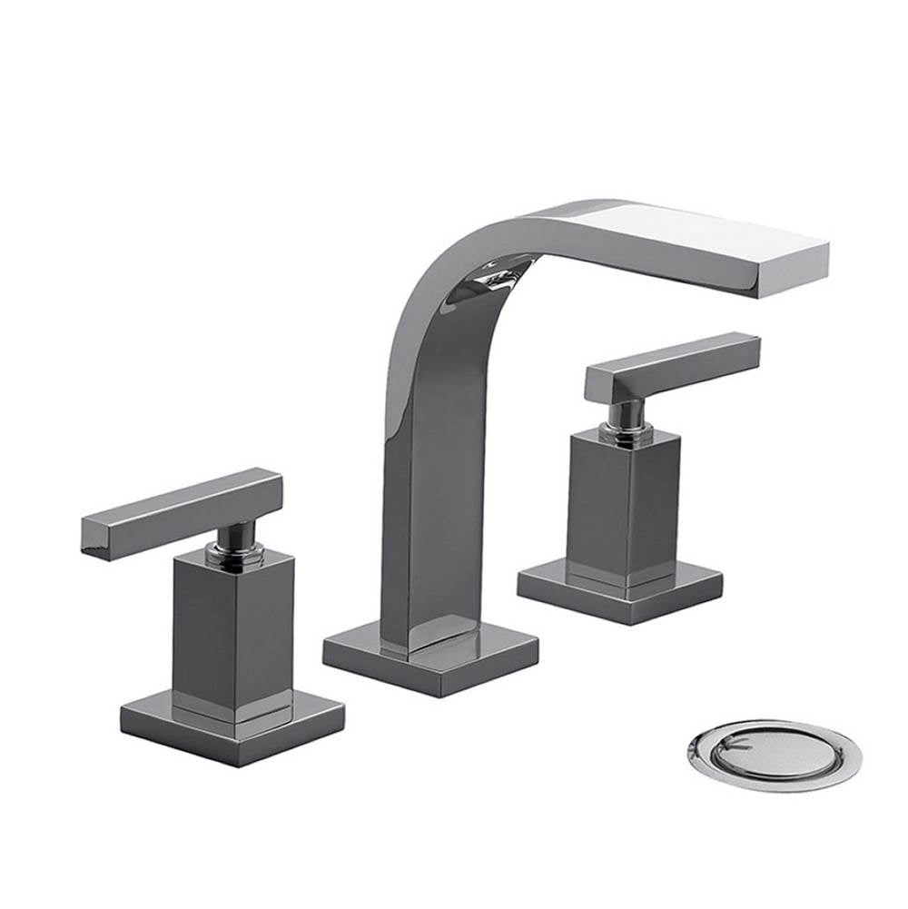 Franz Viegener Dominic Lever Plus Widespread Lavatory Faucet With Push Down Pop Up Drain Assembly
