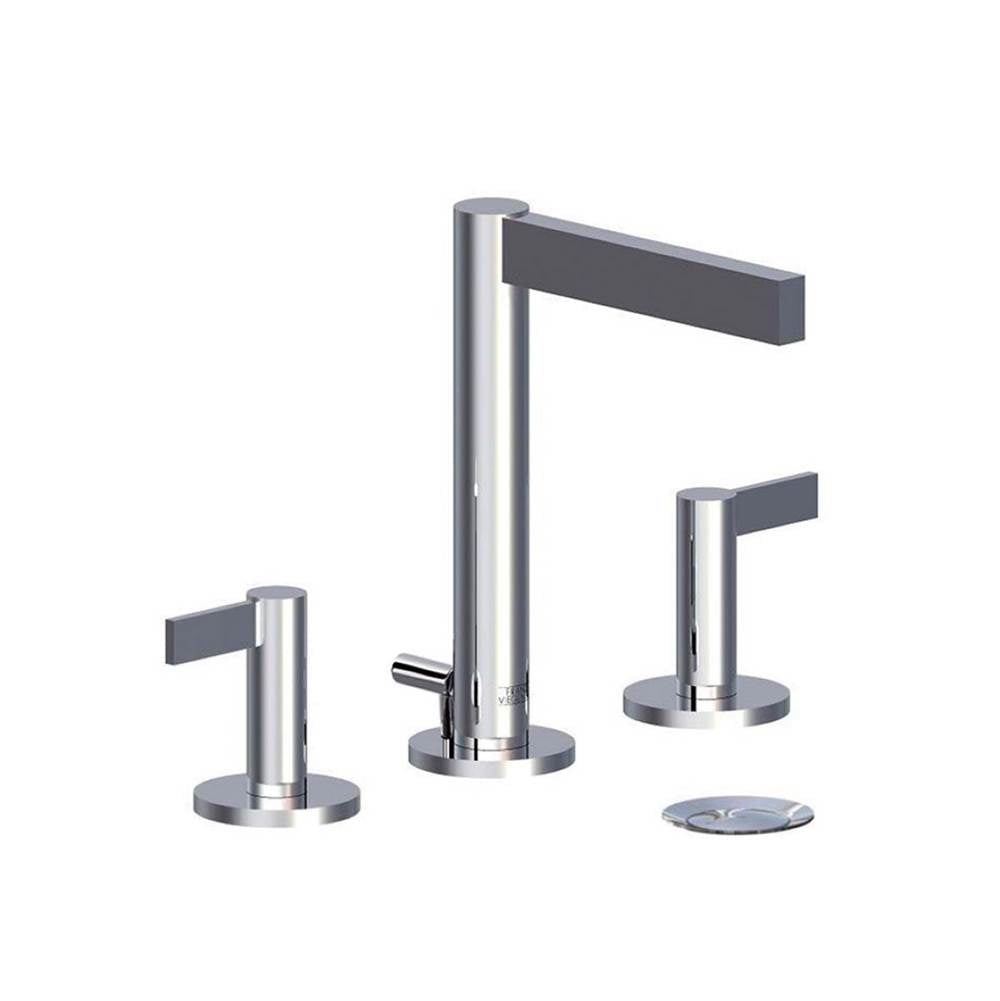 Franz Viegener Lollipop Lever Widespread Lavatory Faucet With Pop Up Drain Assembly