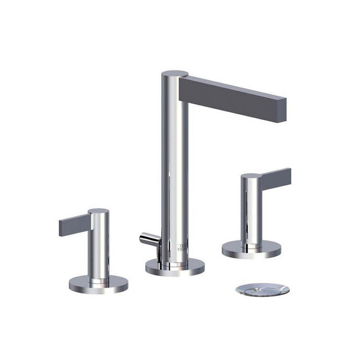 Franz Viegener Lollipop Lever Widespread Lavatory Faucet With Pop Up Drain Assembly