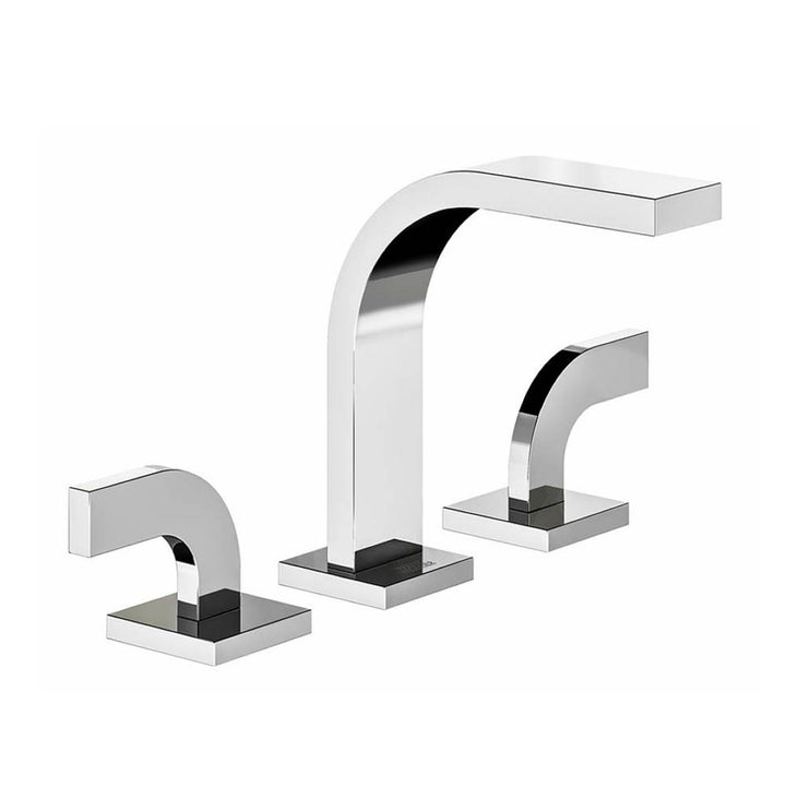 Franz Viegener Domino Widespread Lavatory Faucet With Push Down Pop Up Drain Assembly