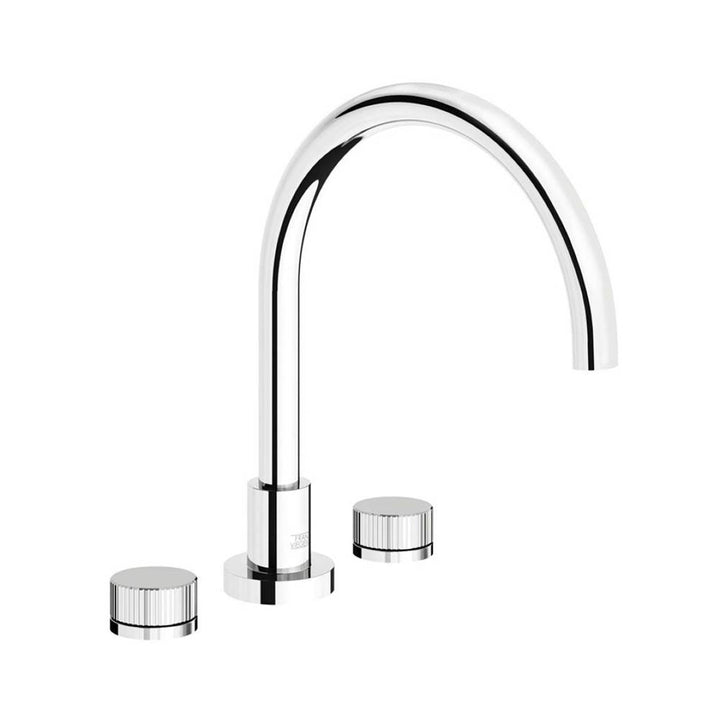 Franz Viegener Nerea Bath Faucet Vertical Lines Cylinder Handle