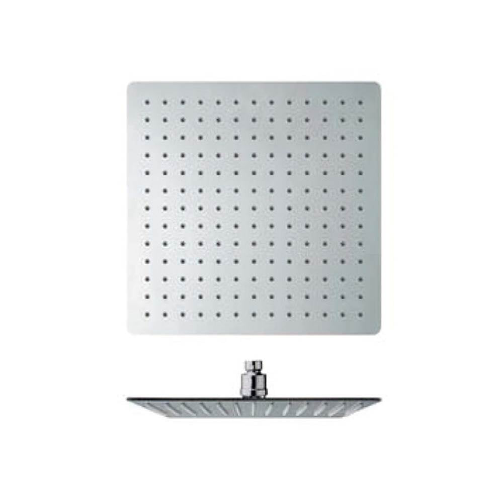 Franz Viegener 12" Square Stainless Steel Rain Head Flow Rate