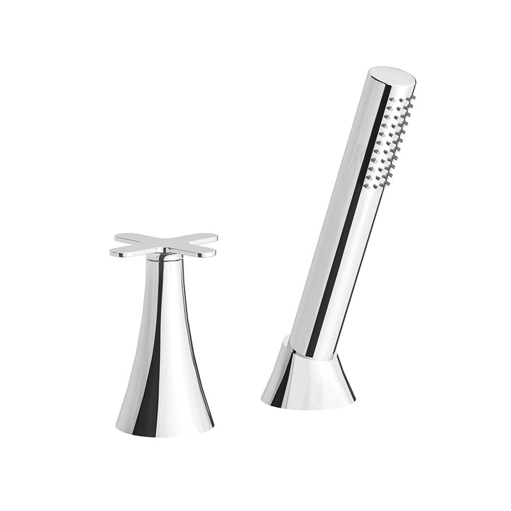 Franz Viegener Konic Deck Mounted Roman Diverter Valve And Handshower Assembly