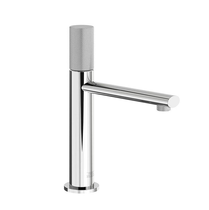 Franz Viegener Nerea Vessel Height Single Handle Luxury Lavatory Set Knurling Cylinder Handle
