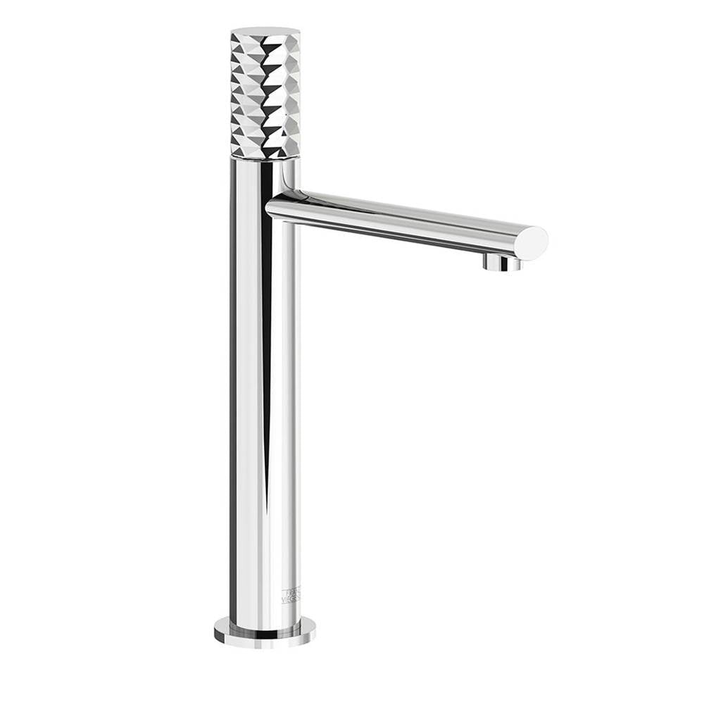 Franz Viegener Nerea Vessel Height Single Handle Luxury Lavatory Set Diamond Cylinder Handle