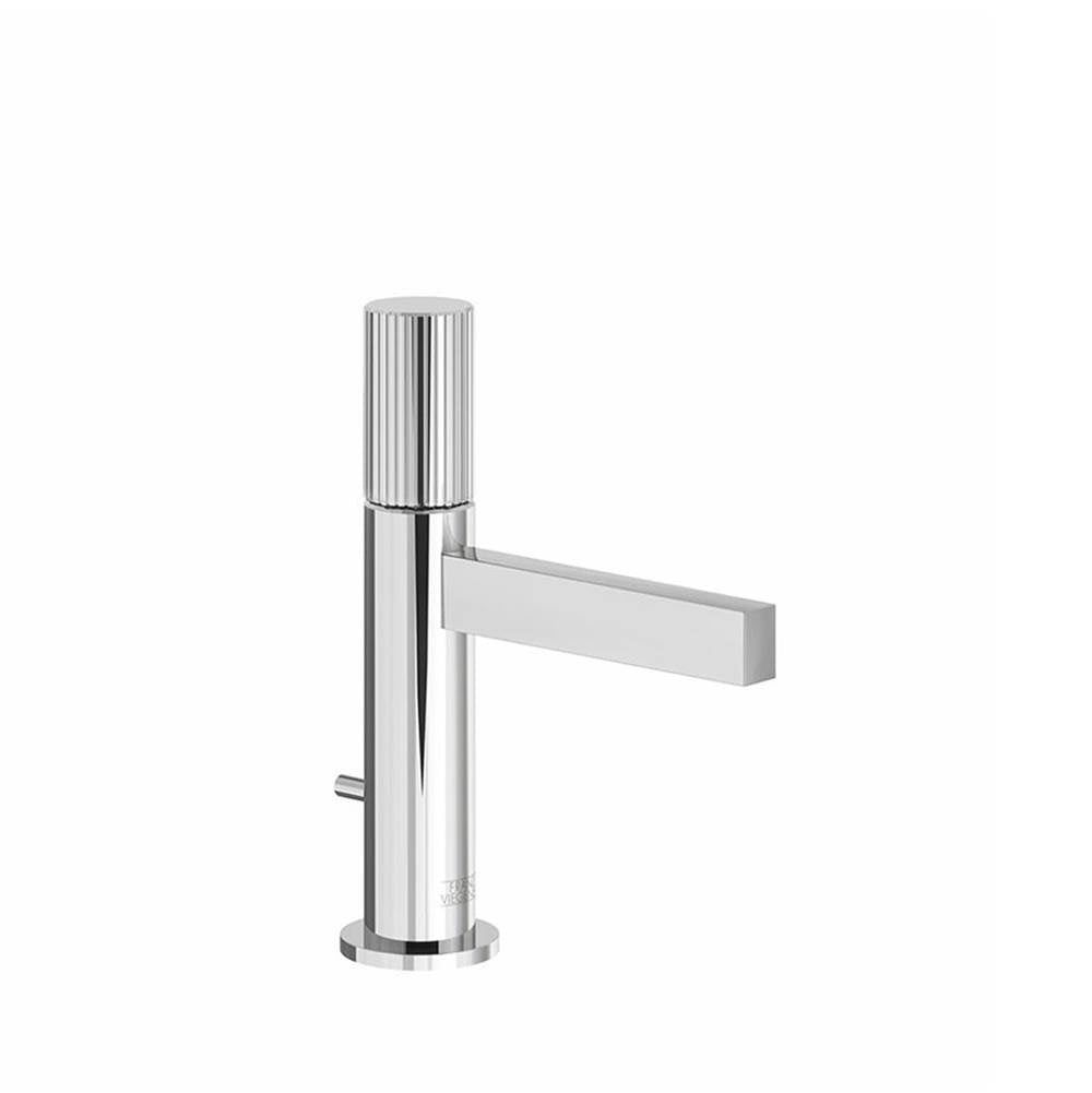 Franz Viegener Lollipop Single Handle Lavatory Set Vertical Lines Cylinder Handle With Pop Up Drain Assembly