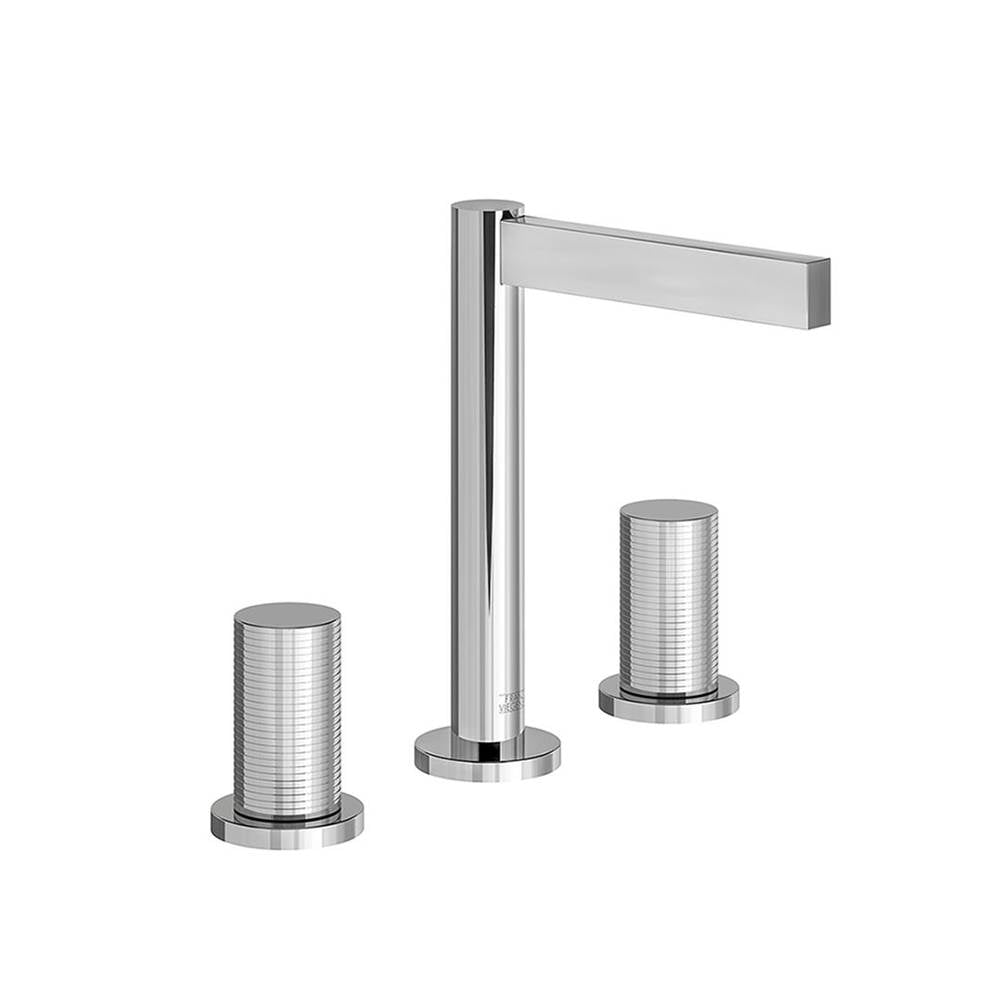 Franz Viegener Lollipop Widespread Lavatory Faucet Rings Cylinder Handle With Pop Up Drain Assembly