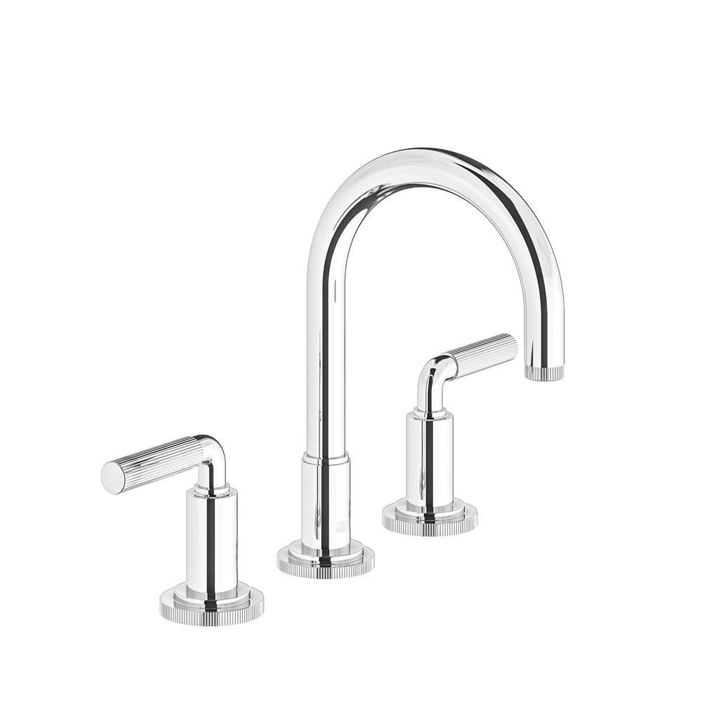 Franz Viegener Techno Chic Widespread Lavatory Faucet With Push Down Pop Up Drain Assembly