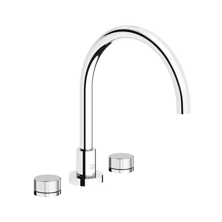 Franz Viegener Nerea Bath Faucet Vertical Lines Cylinder Handle