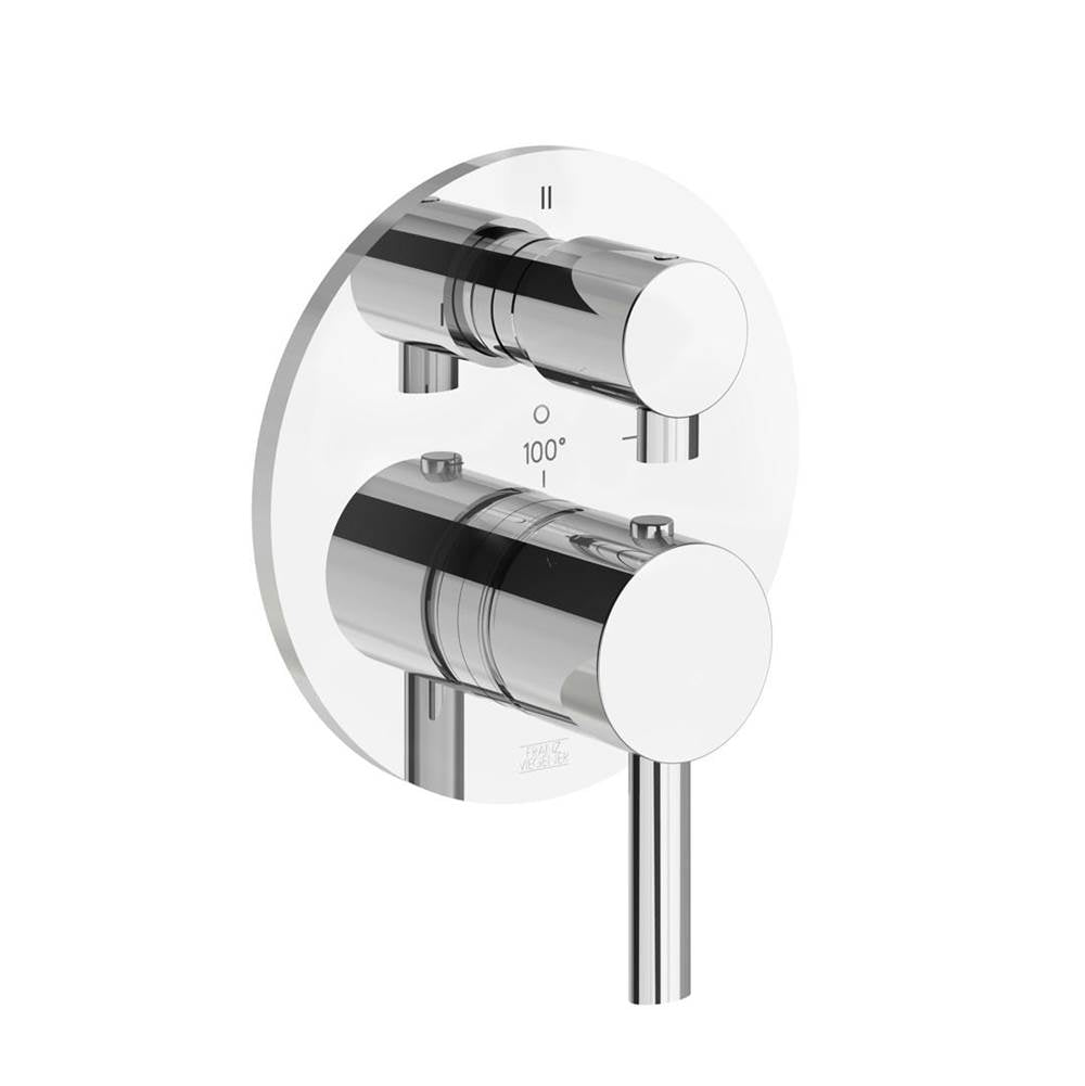 Franz Viegener Thermostatic Wall Valve With Three Outlets Trim Only