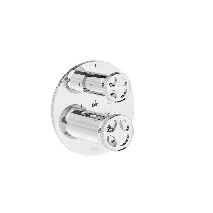 Franz Viegener Techno Chic Thermostatic Wall Valve With Three Outlets