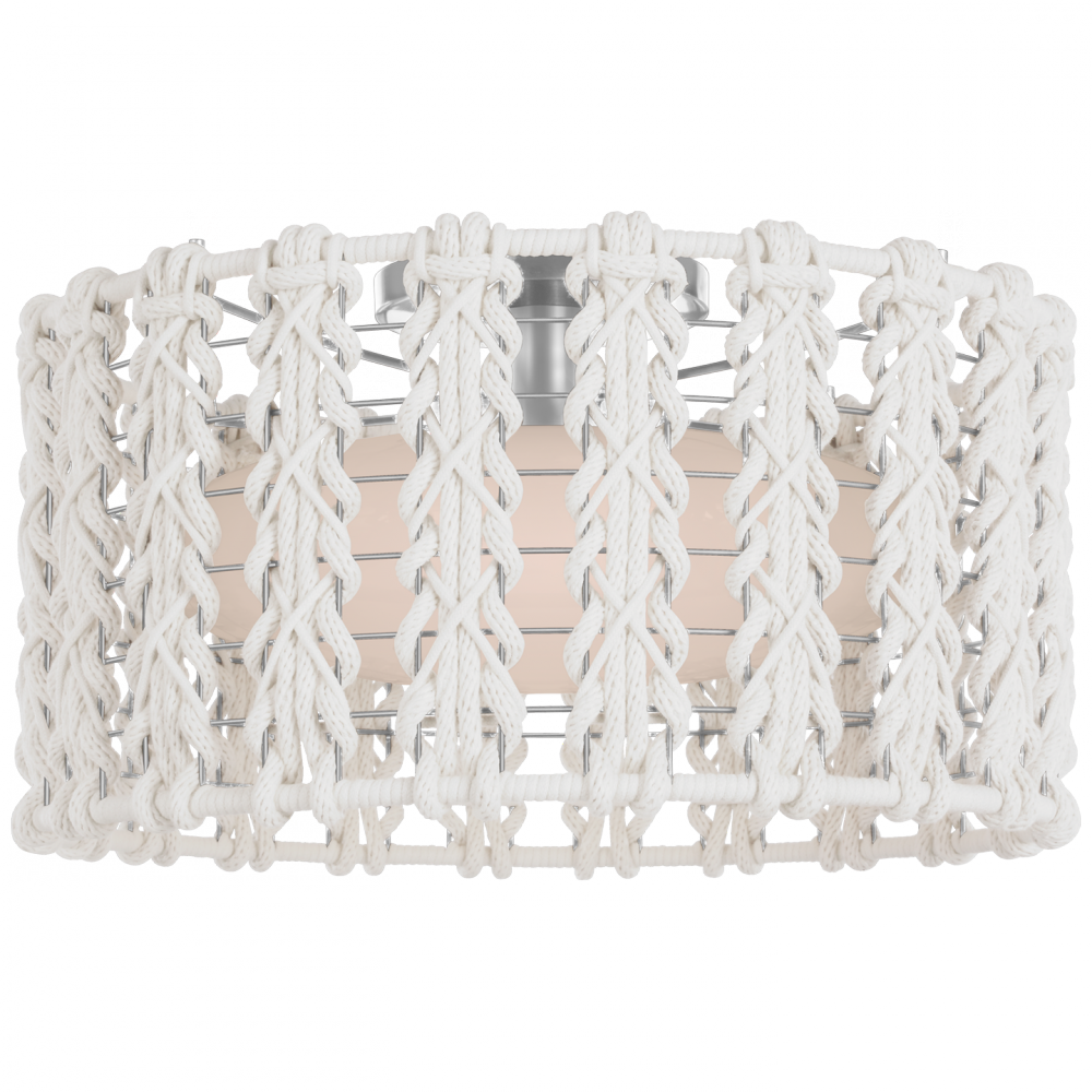 Visual Comfort Signature Catania Braided Ceiling Flush Light (view 4)