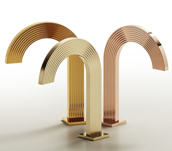 Franz Viegener FV207/F4 Groovy Widespread Bathroom Faucet