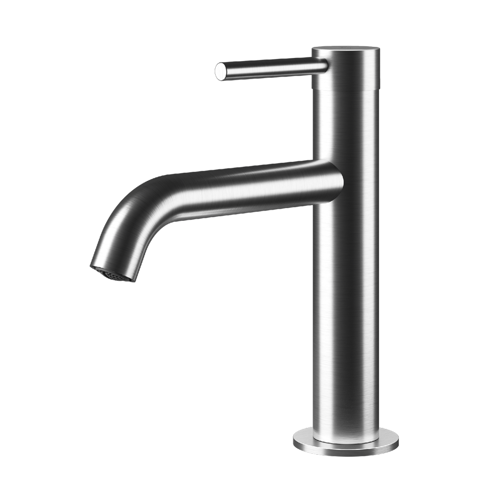MGS Bagno Minimal Single hole Stainless Steel Basin Faucet