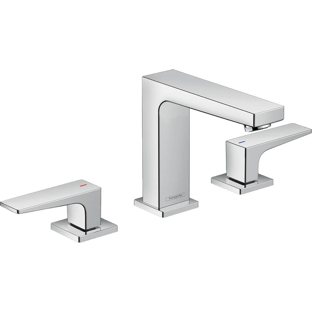 Hansgrohe Metropol Widespread Faucet 110 with Lever Handles and Pop-Up Drain 0.5 GPM