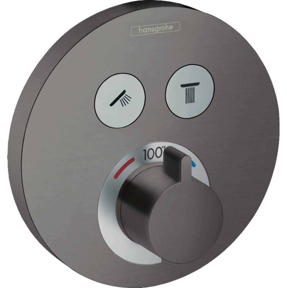 Hansgrohe ShowerSelect S Thermostatic Trim for 2 Functions Round
