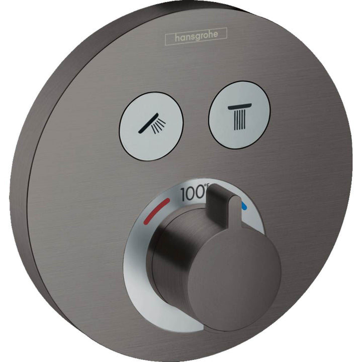 Hansgrohe ShowerSelect S Thermostatic Trim for 2 Functions Round