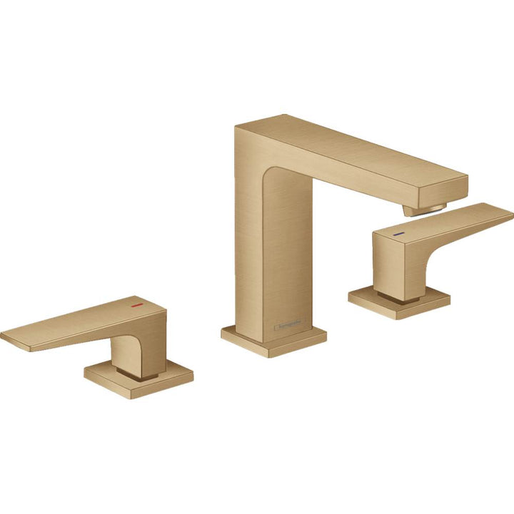 Hansgrohe Metropol Widespread Faucet 110 with Lever Handles and Pop-Up Drain 1.2 GPM