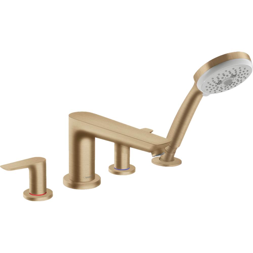 Hansgrohe Talis E 4-Hole Roman Tub Set Trim with 1.8 GPM Handshower