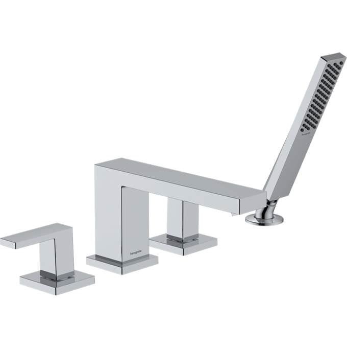 Hansgrohe Tecturis E 4-Hole Roman Tub Set Trim with 1.75 Handshower