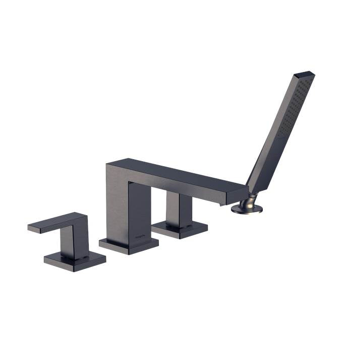 Hansgrohe Tecturis E 4-Hole Roman Tub Set Trim with 1.75 Handshower