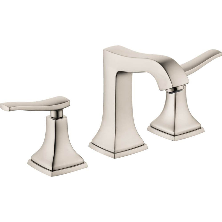 Hansgrohe Metropol Classic Widespread Faucet 110 with Lever Handles and Pop-Up Drain 1.2 GPM