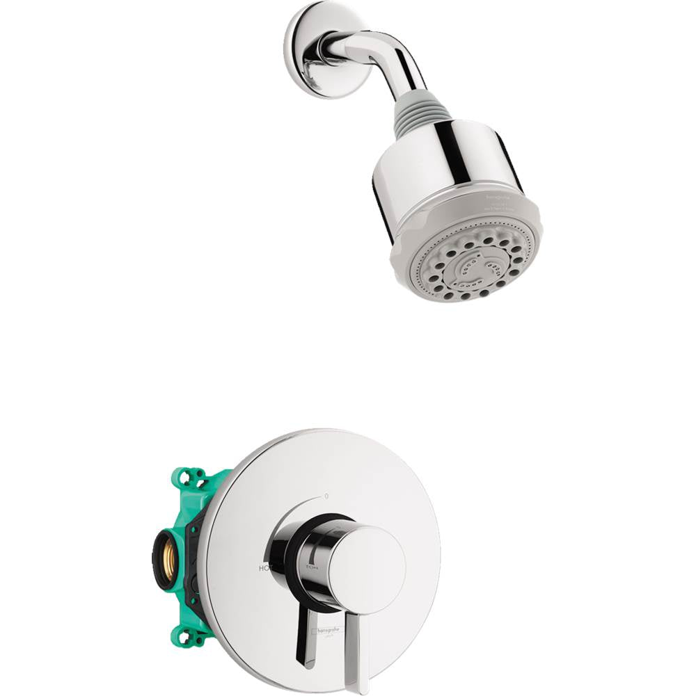 Hansgrohe Clubmaster Pressure Balance Shower Set with Rough 2.5 GPM