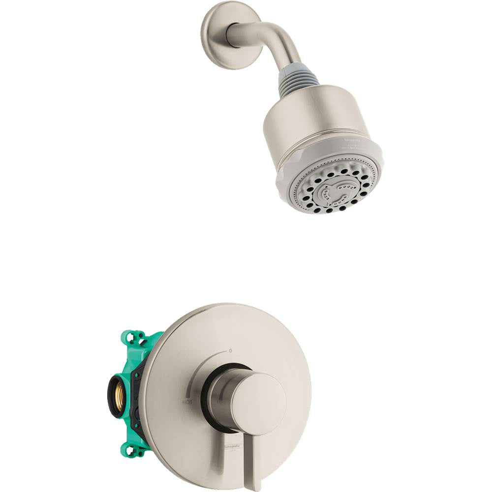 Hansgrohe Clubmaster Pressure Balance Shower Set with Rough 2.5 GPM