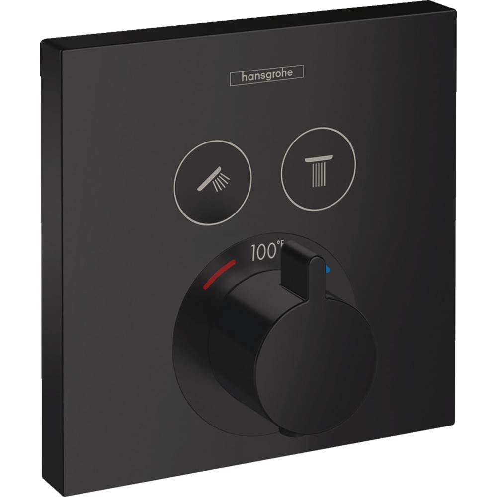 Hansgrohe ShowerSelect Thermostatic Trim for 2 Functions Square
