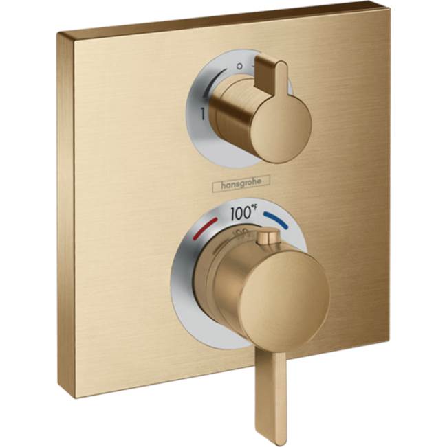 Hansgrohe Ecostat Square Thermostatic Trim with Volume Control
