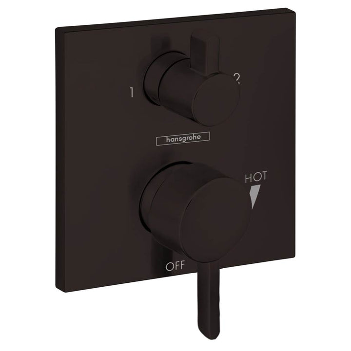 Hansgrohe Ecostat Pressure Balance Trim Square with Diverter