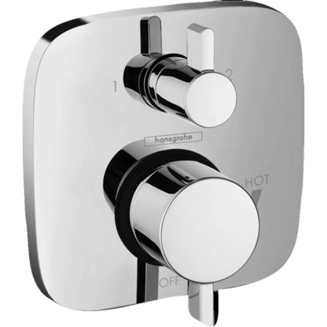 Hansgrohe Ecostat Pressure Balance Trim Square with Diverter