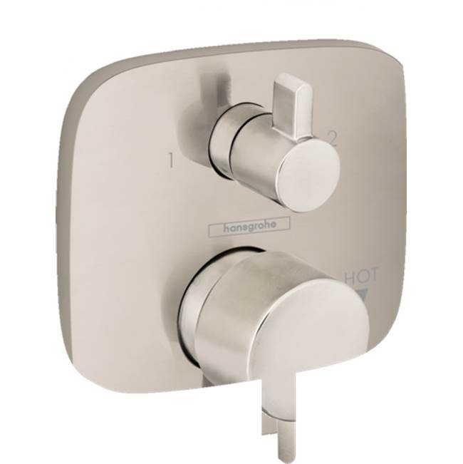 Hansgrohe Ecostat Pressure Balance Trim Square with Diverter