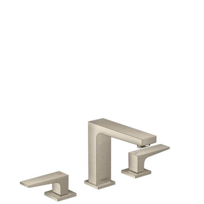 Hansgrohe Metropol Widespread Faucet 110 with Lever Handles and Pop-Up Drain 1.2 GPM