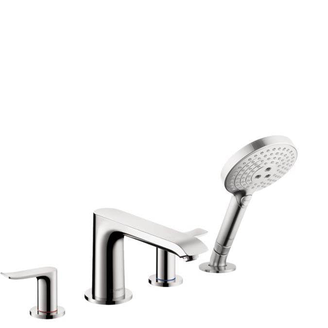 Hansgrohe Metris 4-Hole Roman Tub Set Trim with 1.75 GPM Handshower