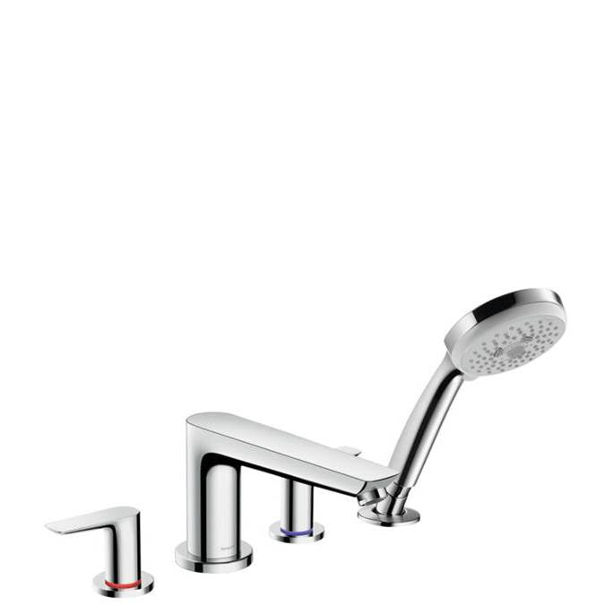 Hansgrohe Talis E 4-Hole Roman Tub Set Trim with 1.8 GPM Handshower