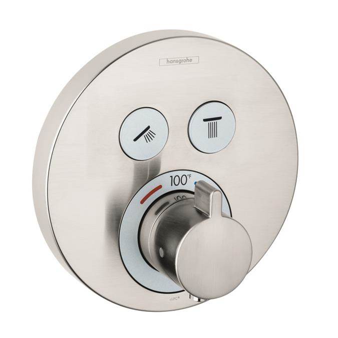 Hansgrohe ShowerSelect S Thermostatic Trim for 2 Functions Round