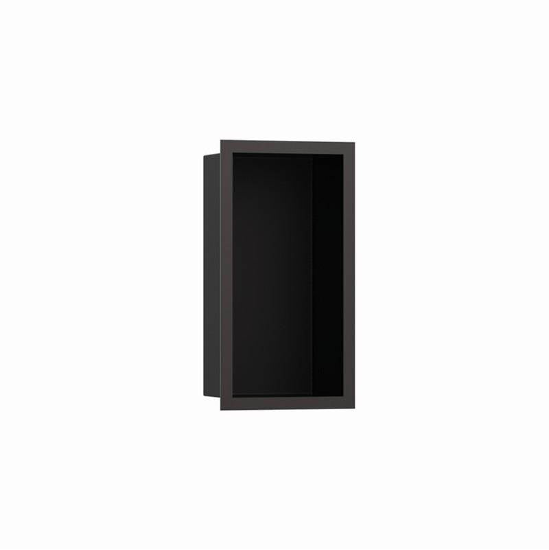 Hansgrohe XtraStoris Individual Wall Niche Matte Black with Design Frame 12x 6x 4