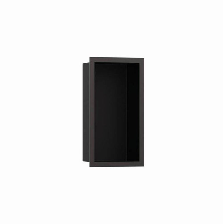 Hansgrohe XtraStoris Individual Wall Niche Matte Black with Design Frame 12x 6x 4