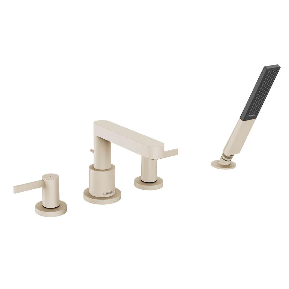 Hansgrohe Finoris 4-Hole Roman Tub Set Trim with 1.75 GPM Handshower
