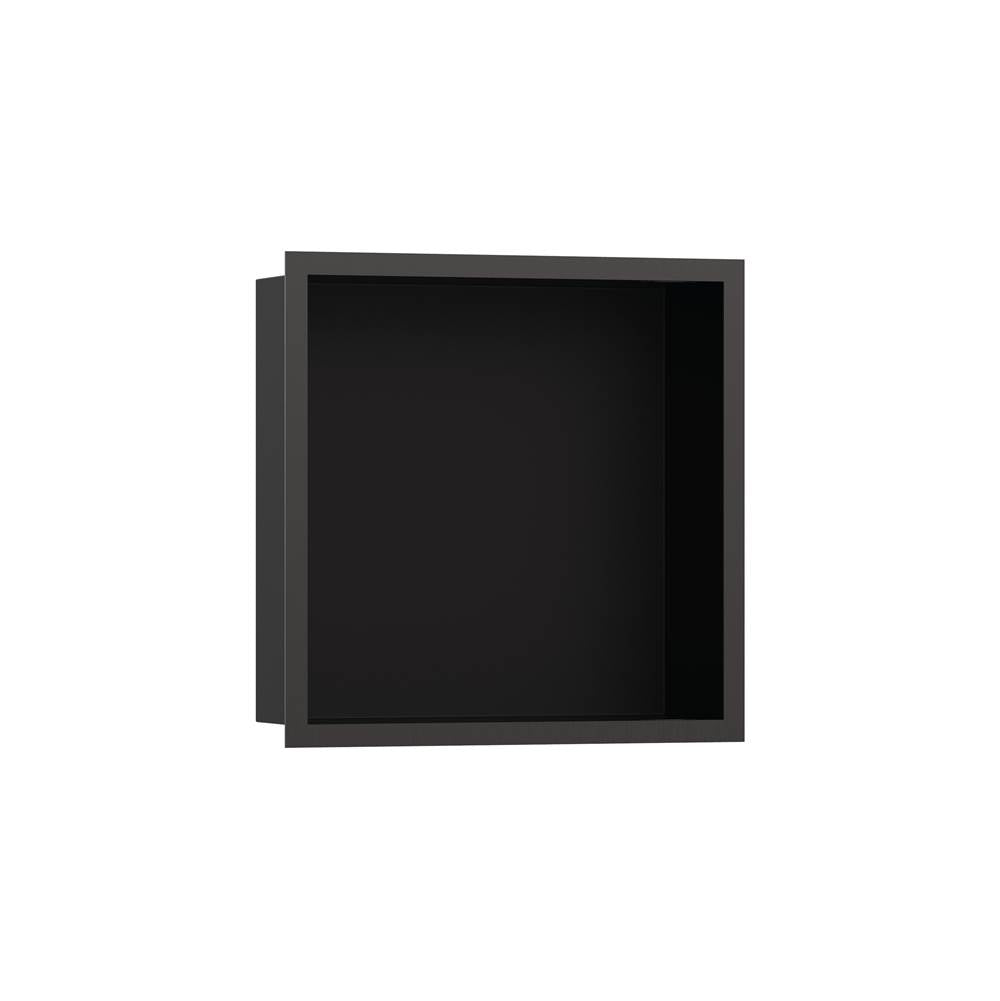 Hansgrohe XtraStoris Individual Wall Niche Matte Black with Design Frame 12x 12x 4