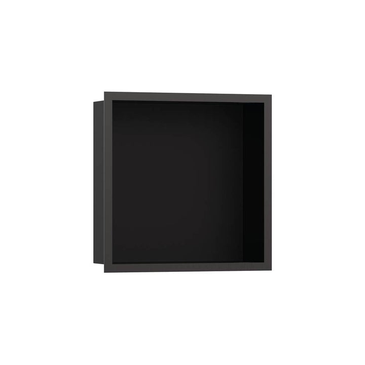 Hansgrohe XtraStoris Individual Wall Niche Matte Black with Design Frame 12x 12x 4