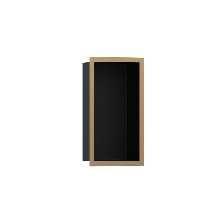 Hansgrohe XtraStoris Individual Wall Niche Matte Black with Design Frame 12x 6x 4