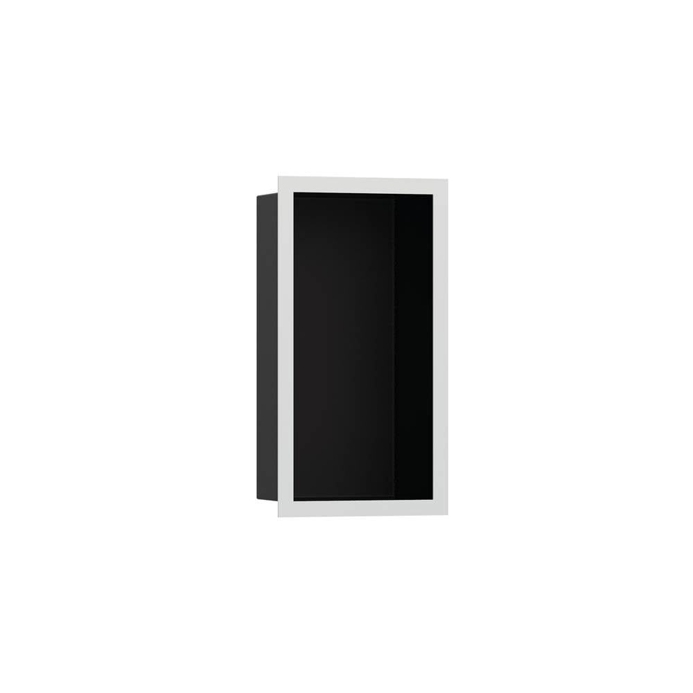 Hansgrohe XtraStoris Individual Wall Niche Matte Black with Design Frame 12x 6x 4